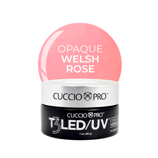 Cuccio T3 LED UV Controlled Leveling Gel - Opaque Welsh Rose Cheap - Image 2