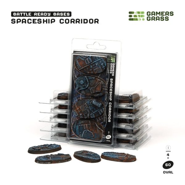 GamersGrass: Spaceship Corridor Bases, Oval 60mm (x4) Fashion - Image 2