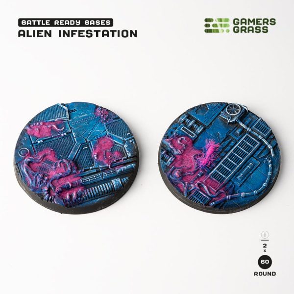 GamersGrass: Alien Infestation Bases, Round 60mm (x2) For Cheap