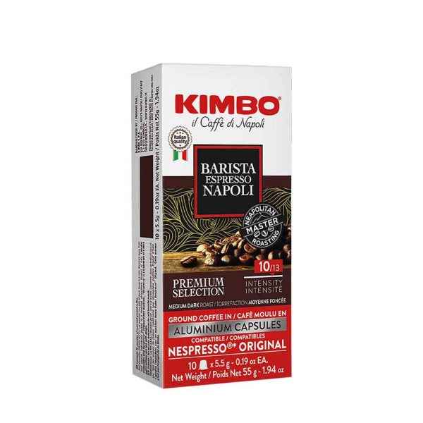 Kimbo Medium Dark Roast Espresso, 10 Aluminum Capsules, 1.94 oz (55 g) Online Hot Sale