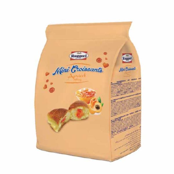 Mini Italian Croissants with Apricot Jam by Ruggeri, 6.35 oz (180 g) [Expiration Date 4 27 25] Supply