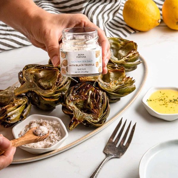 Organic Sicilian Sea Salt with Black Truffle by Bona Furtuna, 3.2 oz (90 g) Online Hot Sale - Image 3