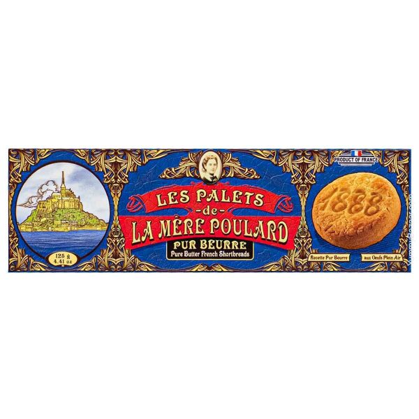 La Mere Poulard French Butter Cookies Palets, 4.4 oz (125 g) Discount