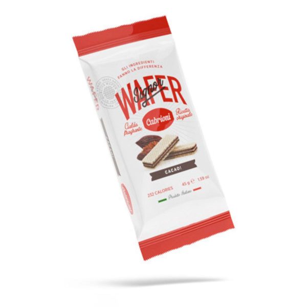 Italian Cocoa Wafer 5-pack Gift Box, No Palm Oil by Cabrioni, 7.95 oz (225 g) on Sale - Image 3