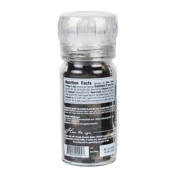 Cyprus Black Salt Flakes with Summer Truffle by Giuliano Tartufi, 1.8 oz (50 g) Cheap - Image 2