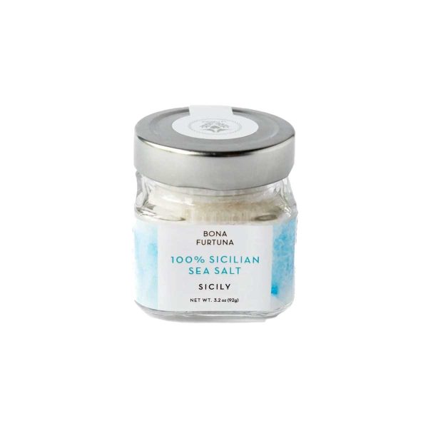 100% Sicilian Sea Salt by Bona Furtuna, 3.2 oz (92 g) Online Hot Sale