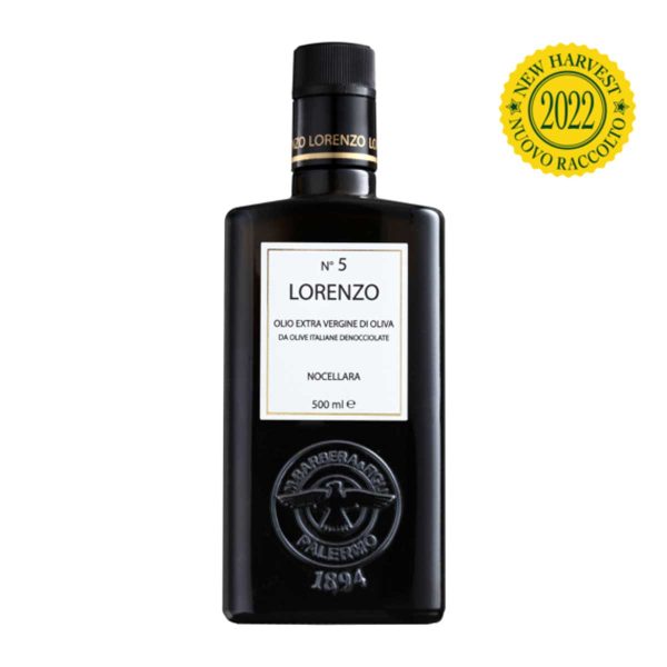 N5 Monocultivar Nocellara Del Belice EVOO by Lorenzo, 16.9 fl oz (500 ml) [Expiration Date 6 15 25] For Sale