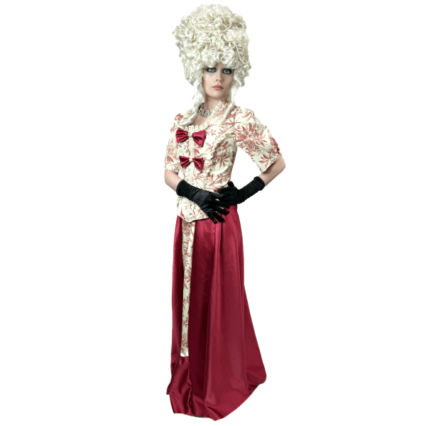 Victorian Deep Burgundy Red Women s Costume Sale - Image 2