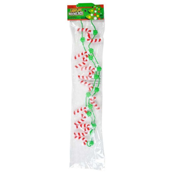 25  Light Up Candy Cane Necklace Supply - Image 3